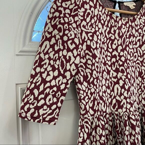 Maison Jules 3/4 Sleeve Leopard Print Dress - Picture 7 of 15